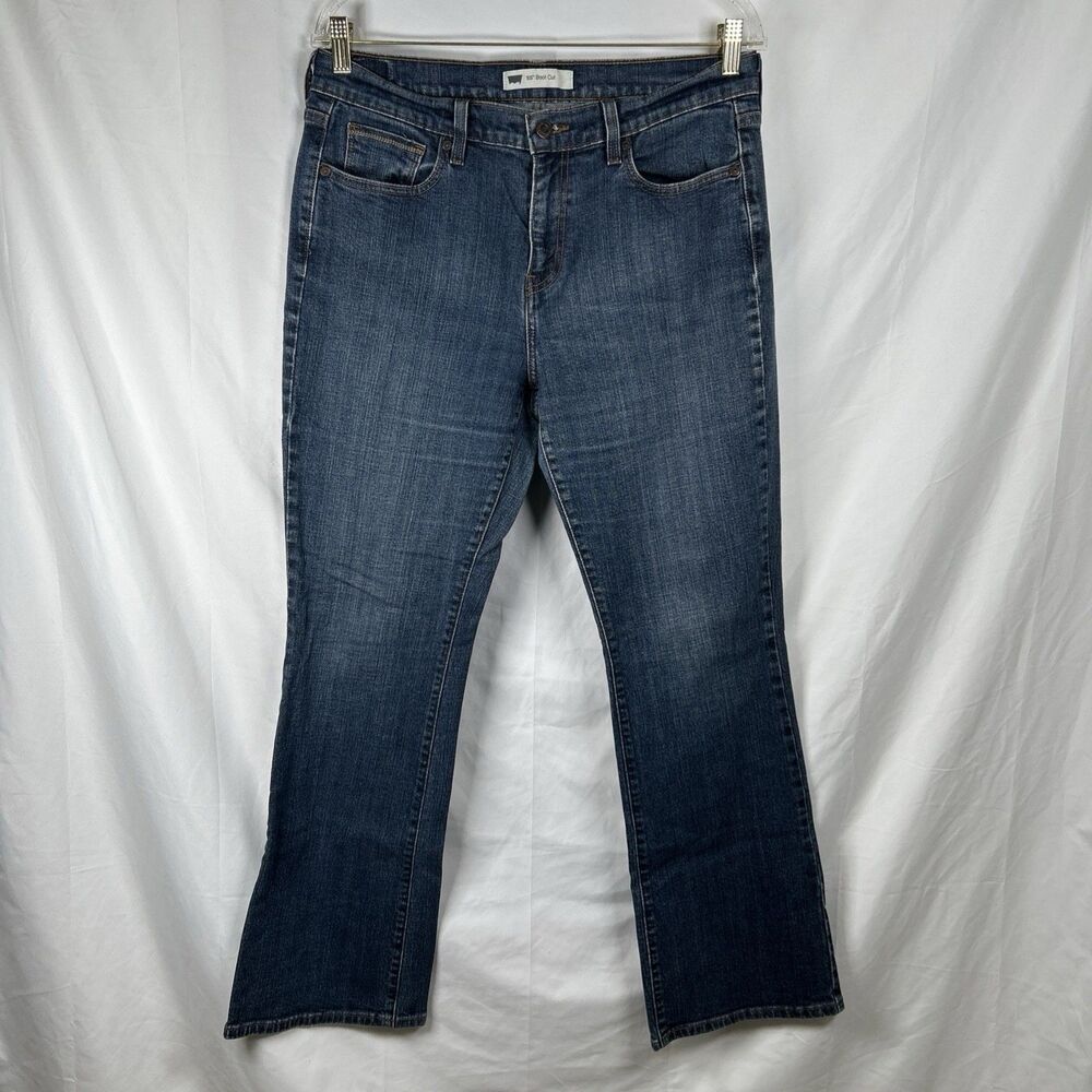 Levi's 515 Women's Bootcut Jeans Size 14M Mid Rise Blue Denim Stretch
